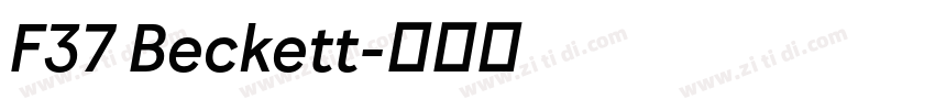 F37 Beckett字体转换 F37 Beckett字体转换